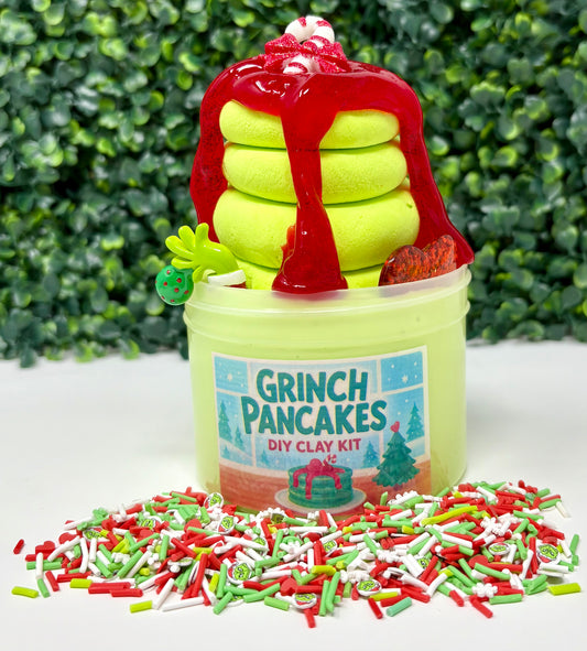 Grinch Pancakes DIY Clay Kit